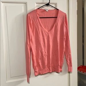 Pink j crew sweater